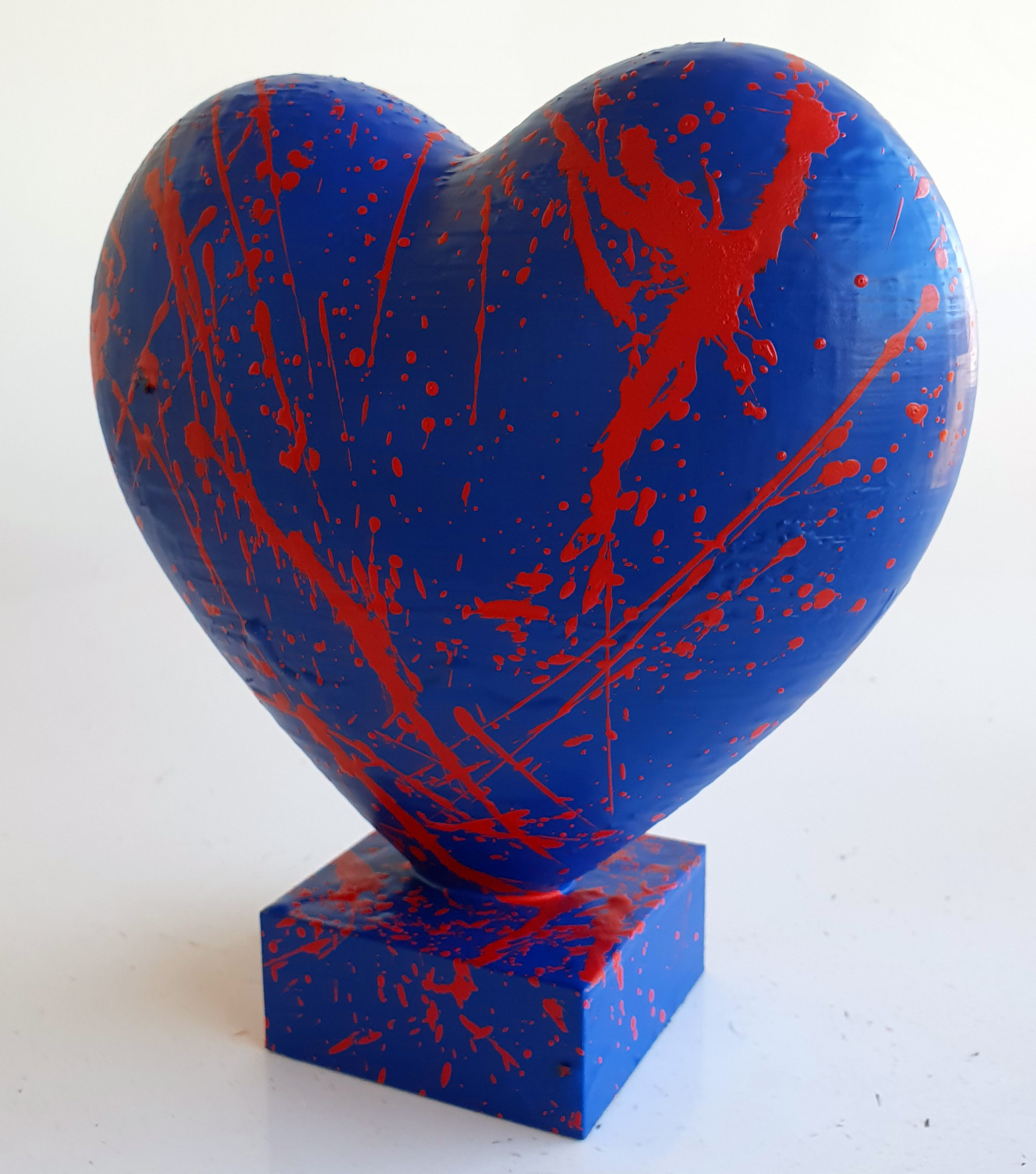 Spaco, coeur bleu, sculpture - Artalistic online contemporary art buying and selling gallery