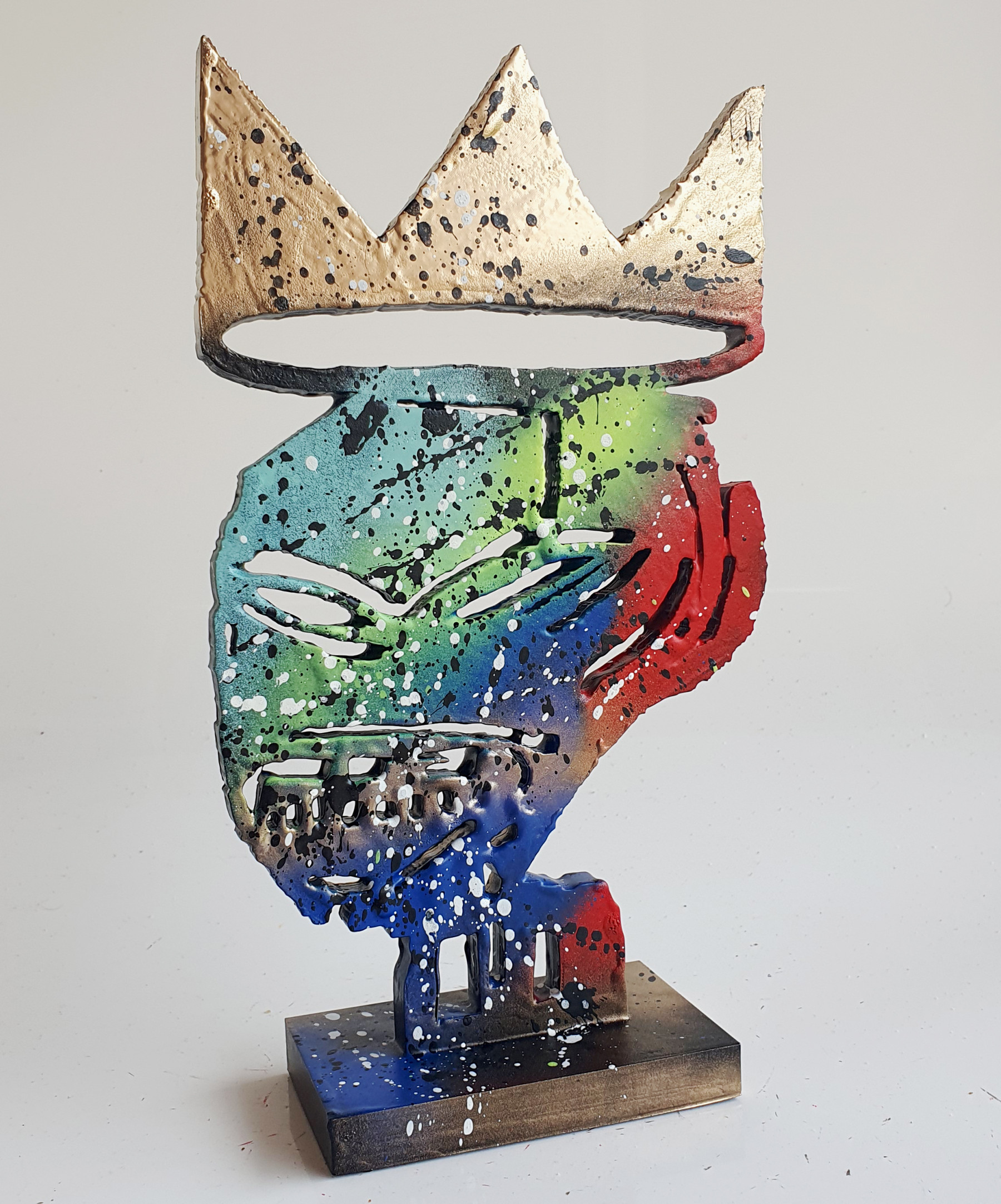 Spaco, tete roi Basquiat, sculpture - Artalistic online contemporary art buying and selling gallery