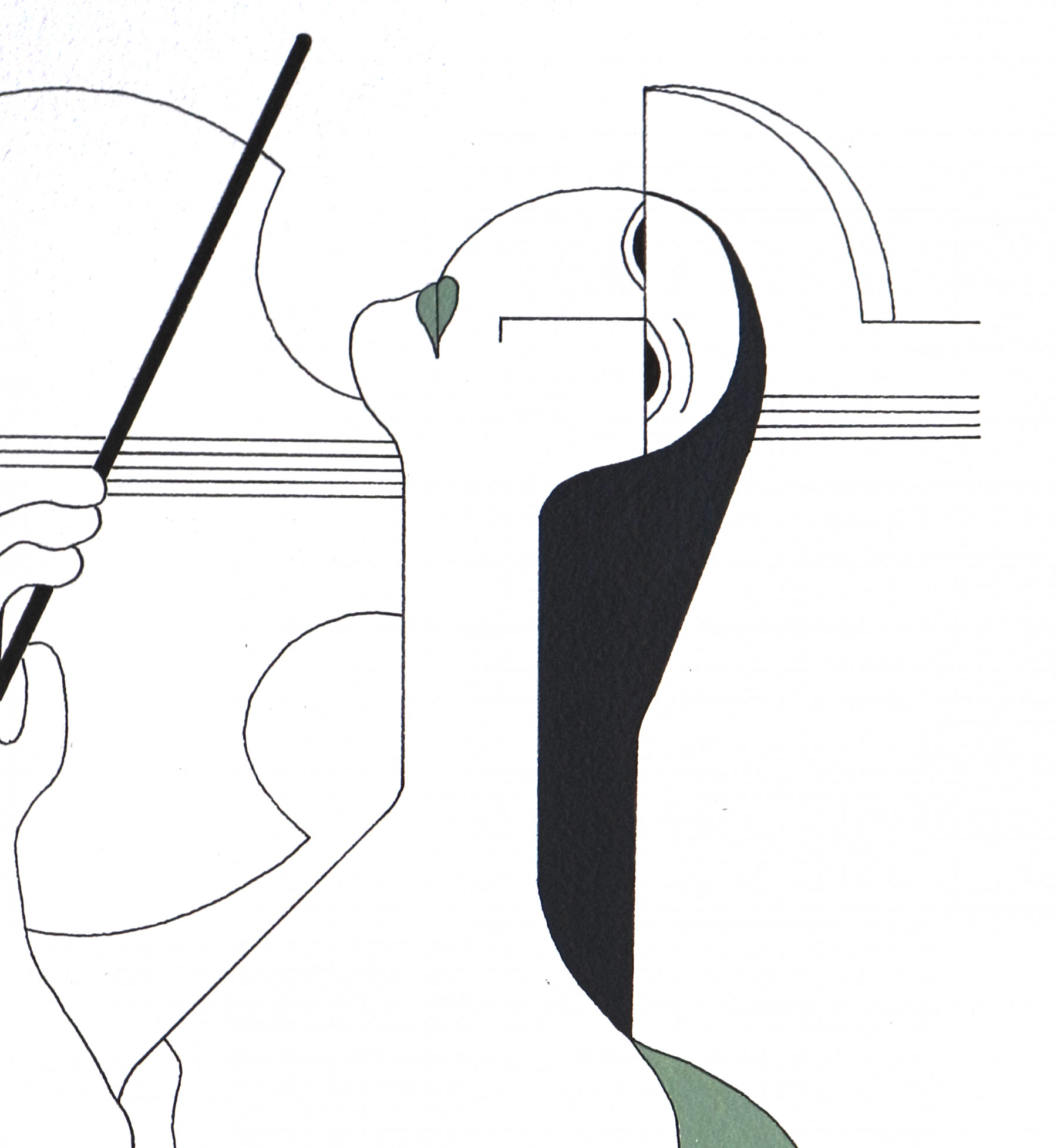 Hildegarde Handsaeme, Duet, drawing - Artalistic online contemporary art buying and selling gallery
