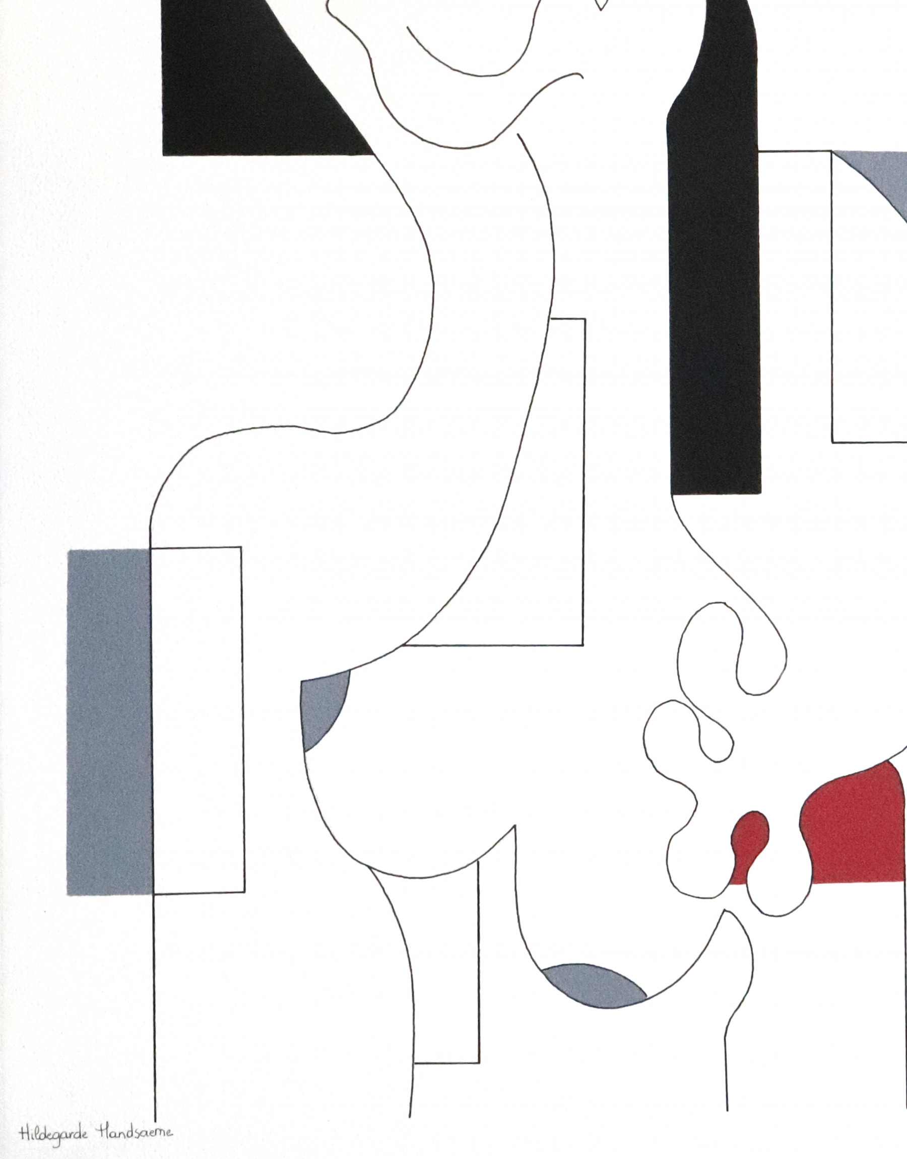 Hildegarde Handsaeme, Love story, drawing - Artalistic online contemporary art buying and selling gallery