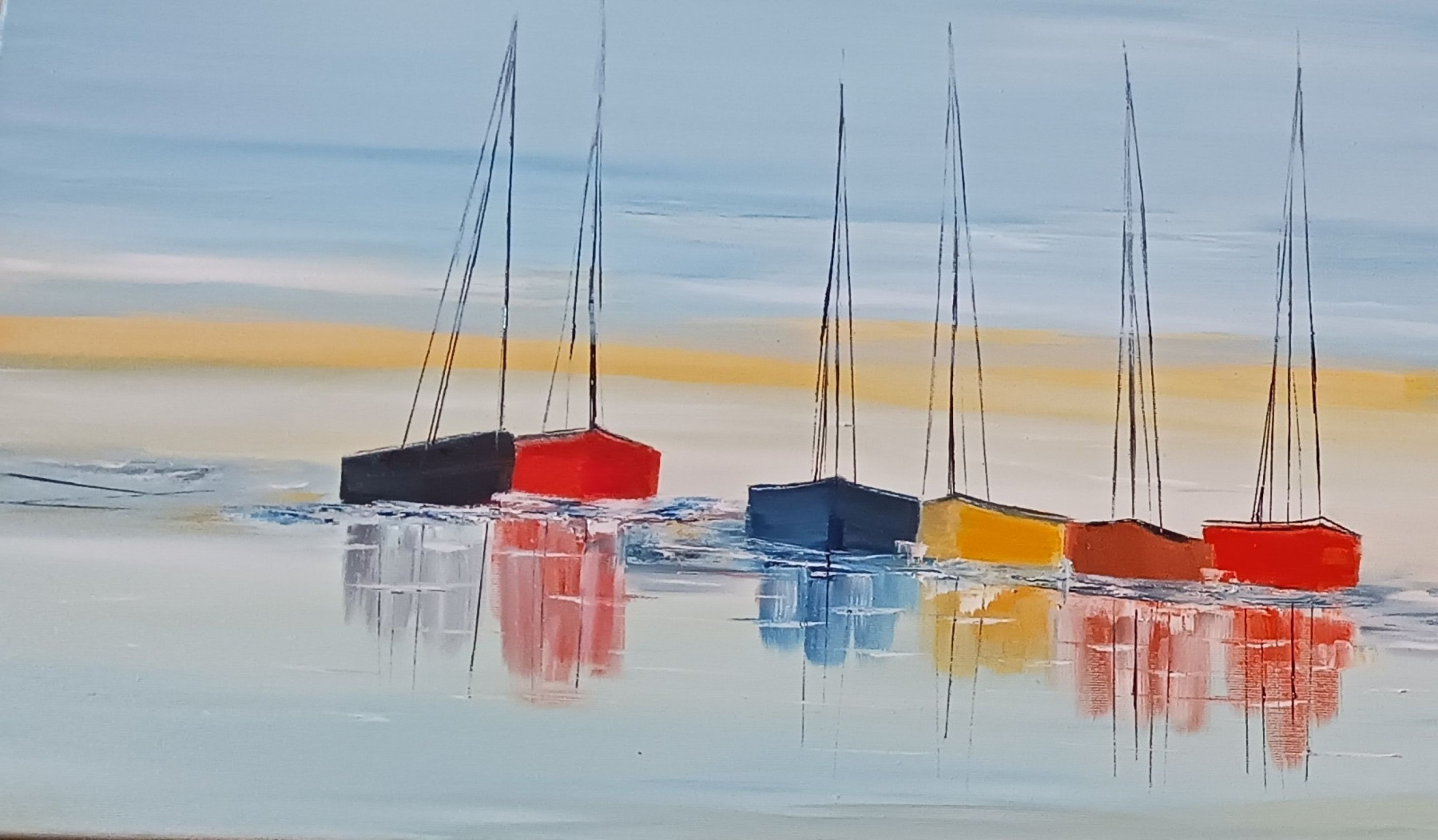 Lydie Massou, Les horizons décalés, painting - Artalistic online contemporary art buying and selling gallery