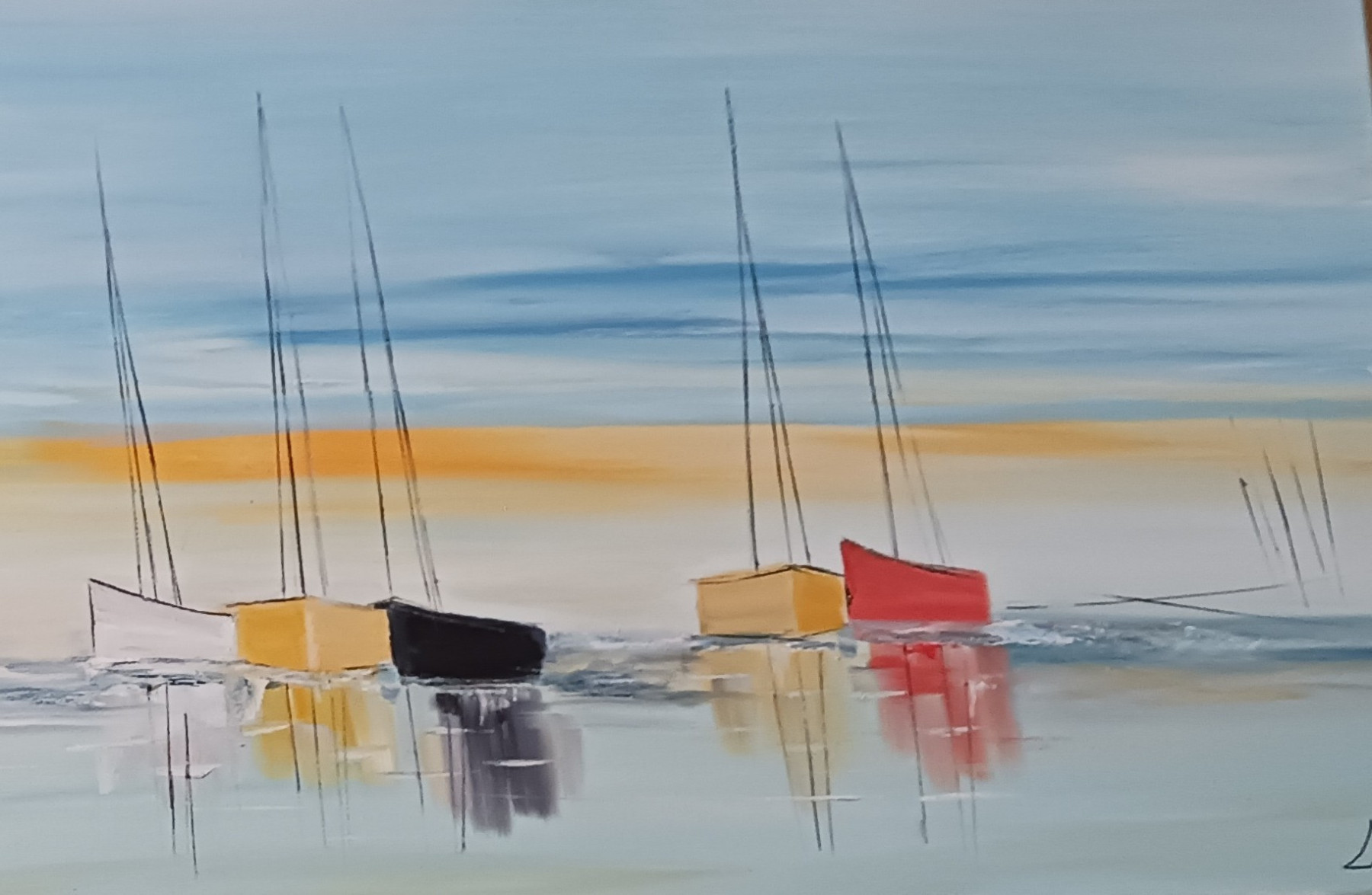 Lydie Massou, Les horizons décalés, painting - Artalistic online contemporary art buying and selling gallery