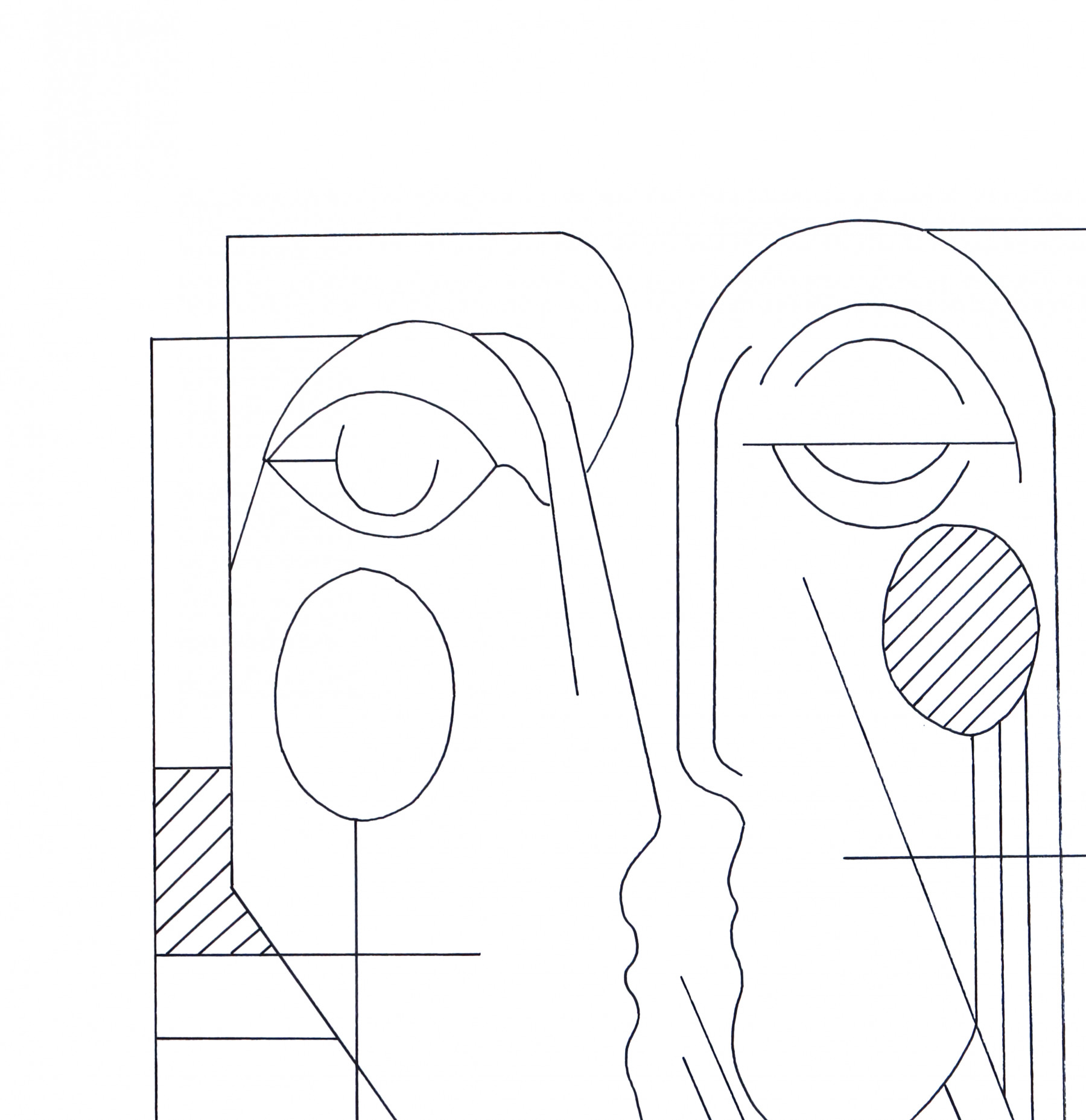 Hildegarde Handsaeme, Beyond the lines, drawing - Artalistic online contemporary art buying and selling gallery