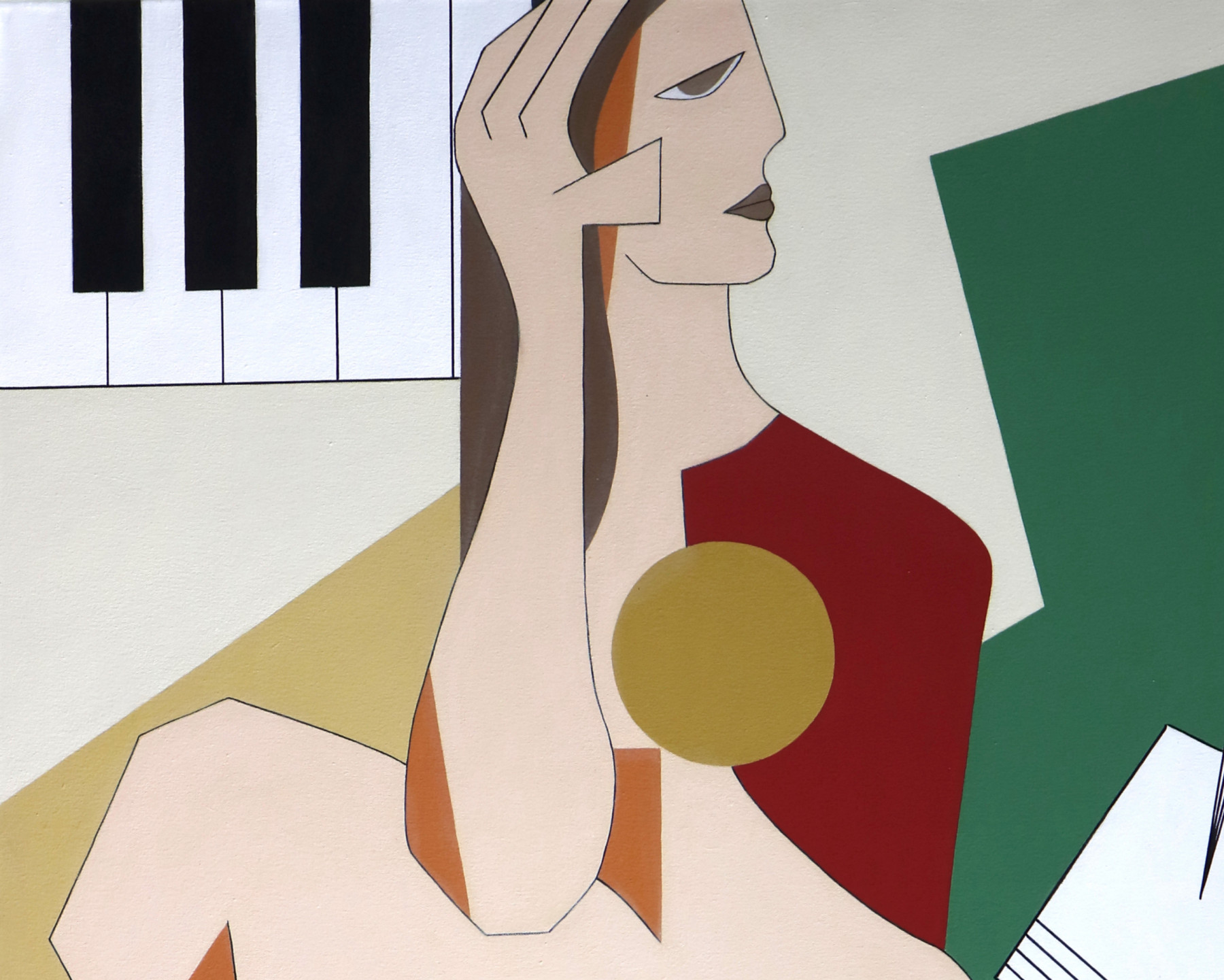 Hildegarde Handsaeme, Harmonie et formes, painting - Artalistic online contemporary art buying and selling gallery