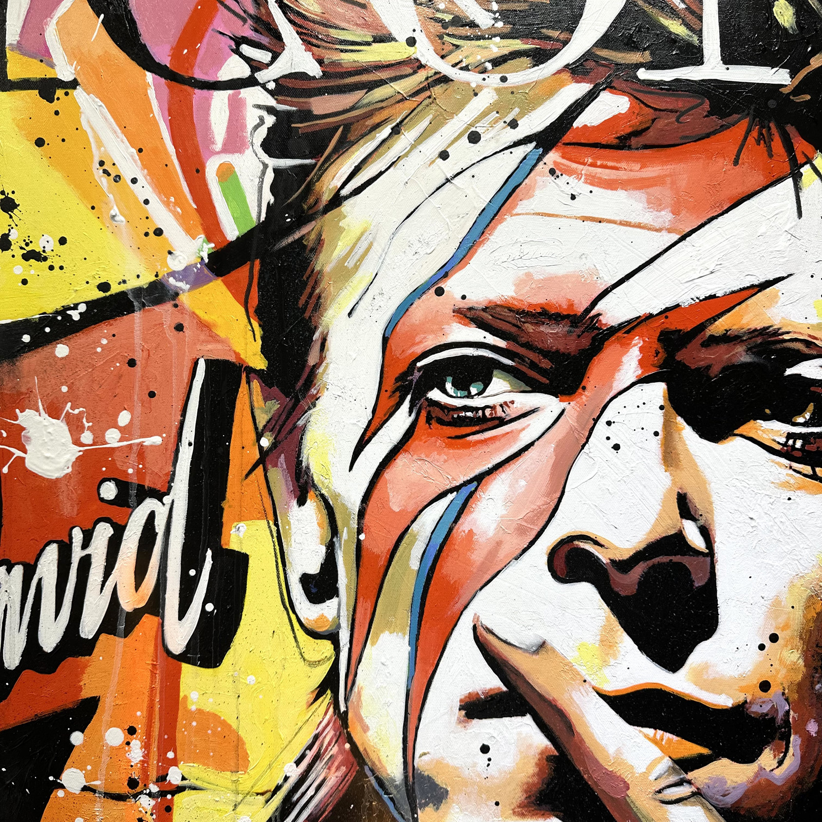 Patrick Cornée, David Bowie, painting - Artalistic online contemporary art buying and selling gallery