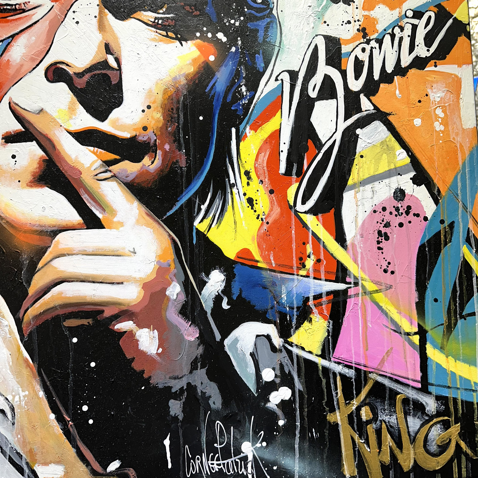 Patrick Cornée, David Bowie, painting - Artalistic online contemporary art buying and selling gallery