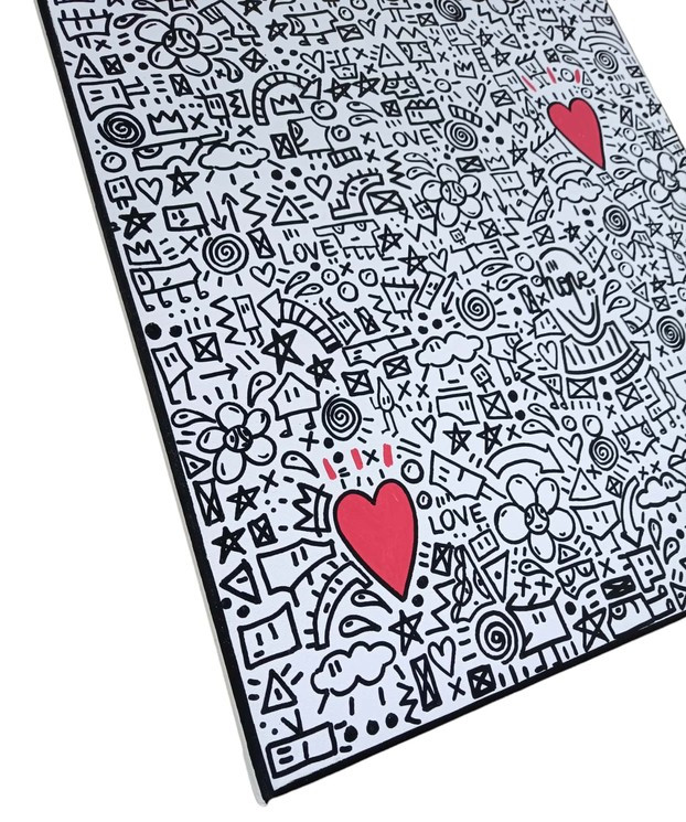 Mr Hope, Le monde de Mr.Hope 2, painting - Artalistic online contemporary art buying and selling gallery