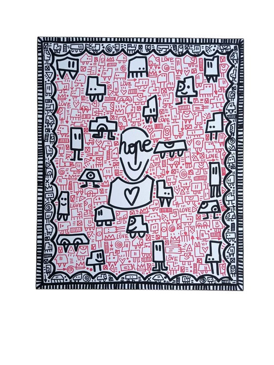 Mr Hope, L'univers love, painting - Artalistic online contemporary art buying and selling gallery