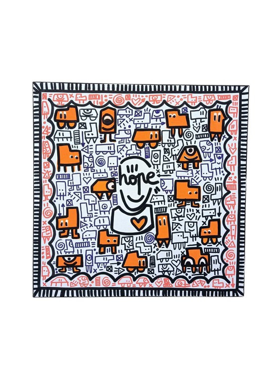 Mr Hope, Mr Hope encadré, painting - Artalistic online contemporary art buying and selling gallery