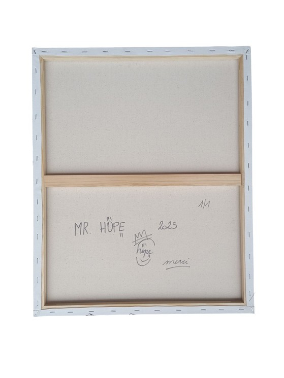 Mr Hope, Orange blanc, painting - Artalistic online contemporary art buying and selling gallery