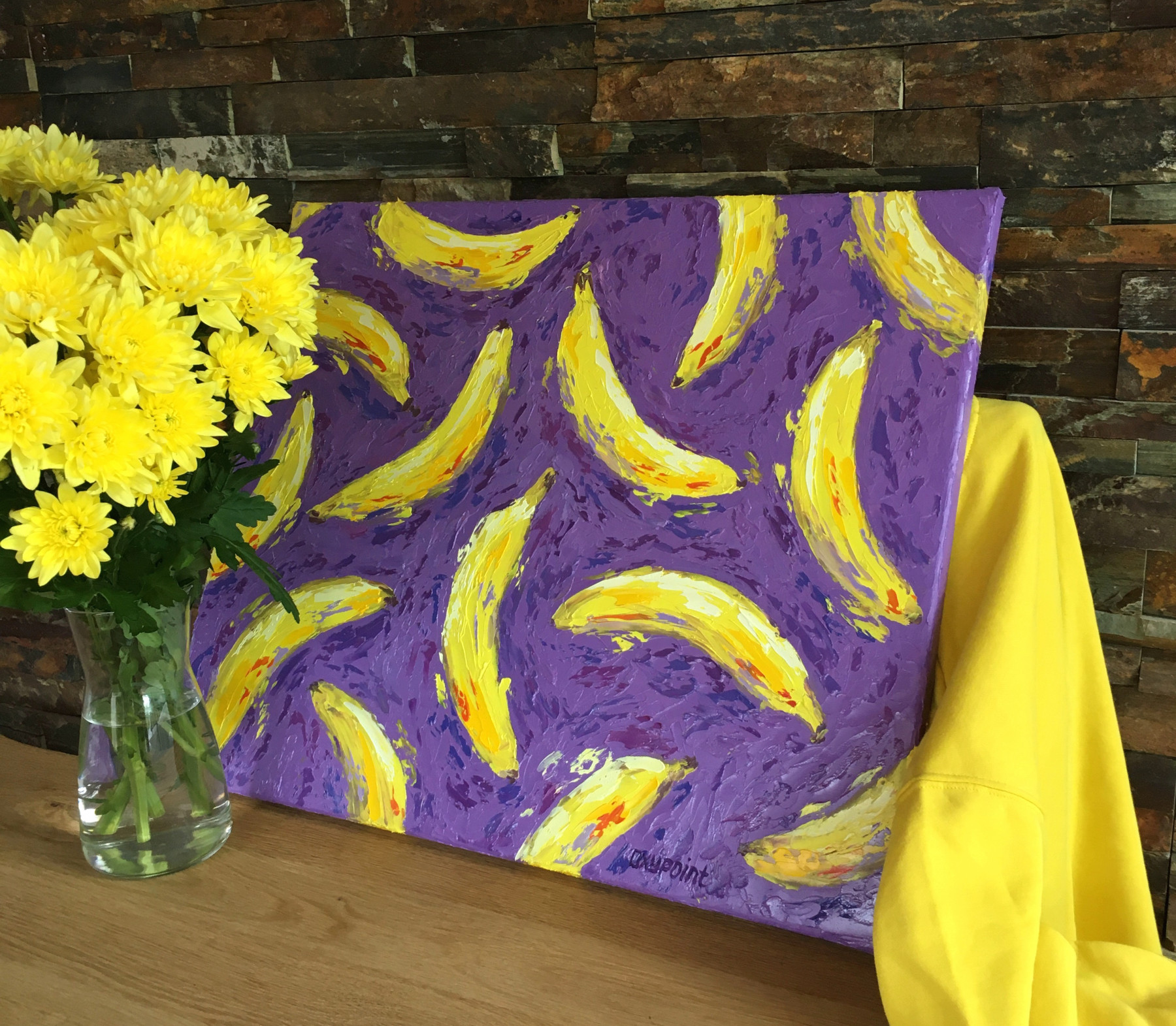 Oxypoint, Bananas, painting - Artalistic online contemporary art buying and selling gallery