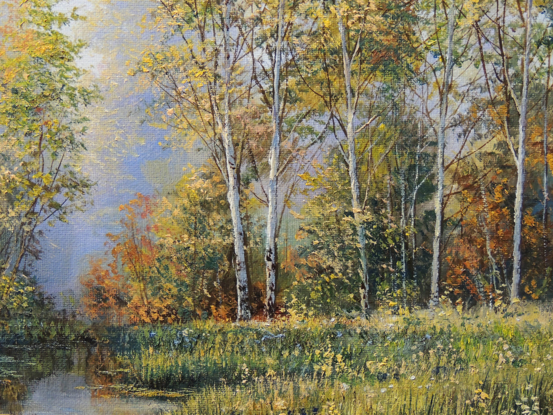 Oleg Riabchuk, When summer meets Autumn, painting - Artalistic online contemporary art buying and selling gallery