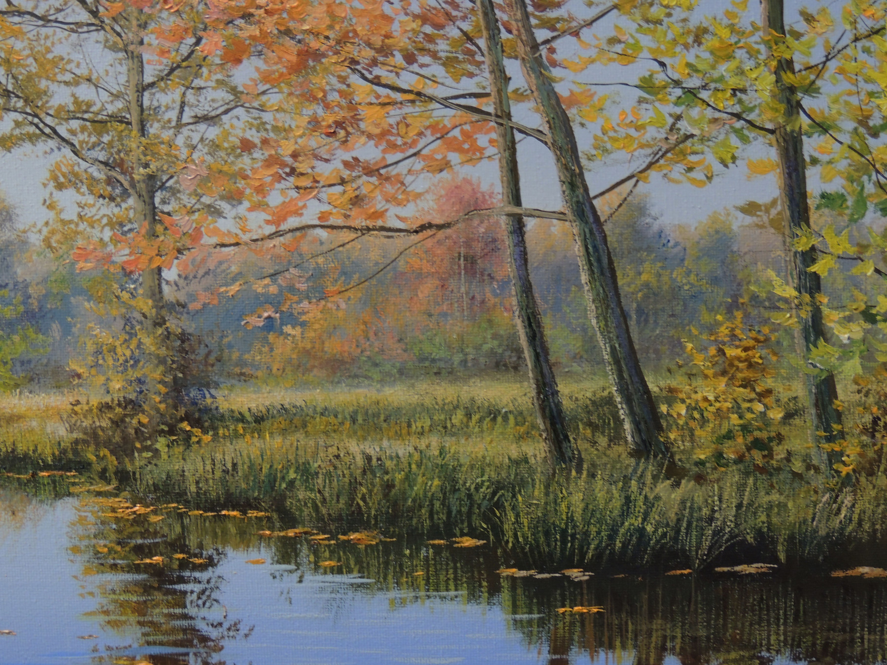 Oleg Riabchuk, Season of falling leaves, painting - Artalistic online contemporary art buying and selling gallery