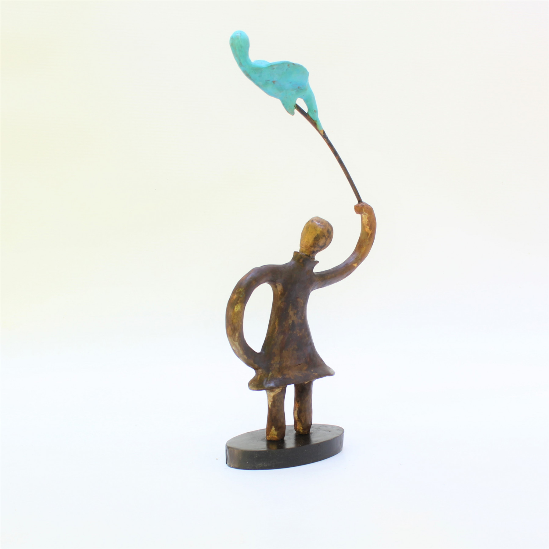 Didier Fournier, Oiseau bleu, sculpture - Artalistic online contemporary art buying and selling gallery