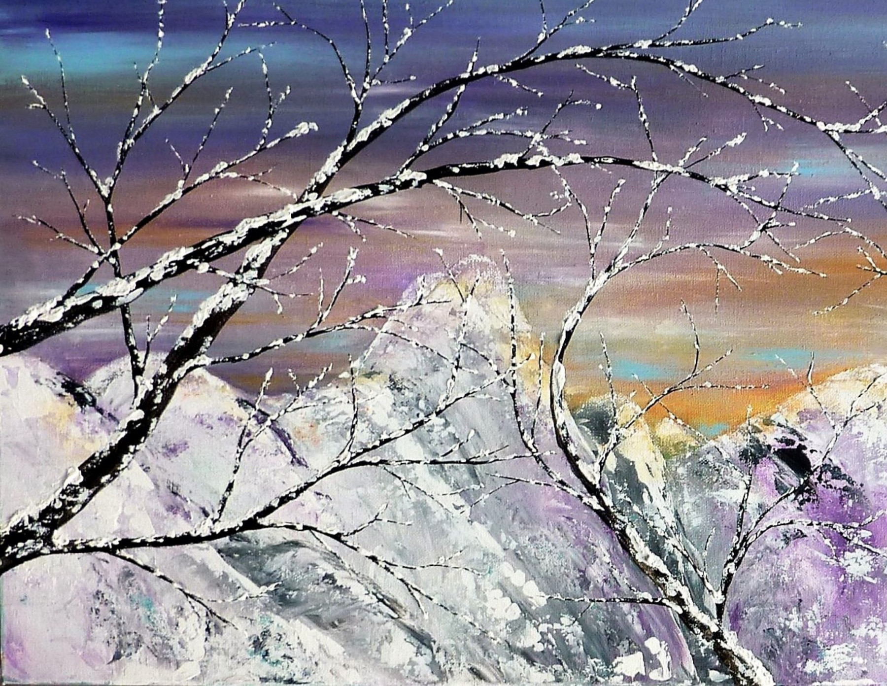 Anne Robin, Montagnes chéries, painting - Artalistic online contemporary art buying and selling gallery