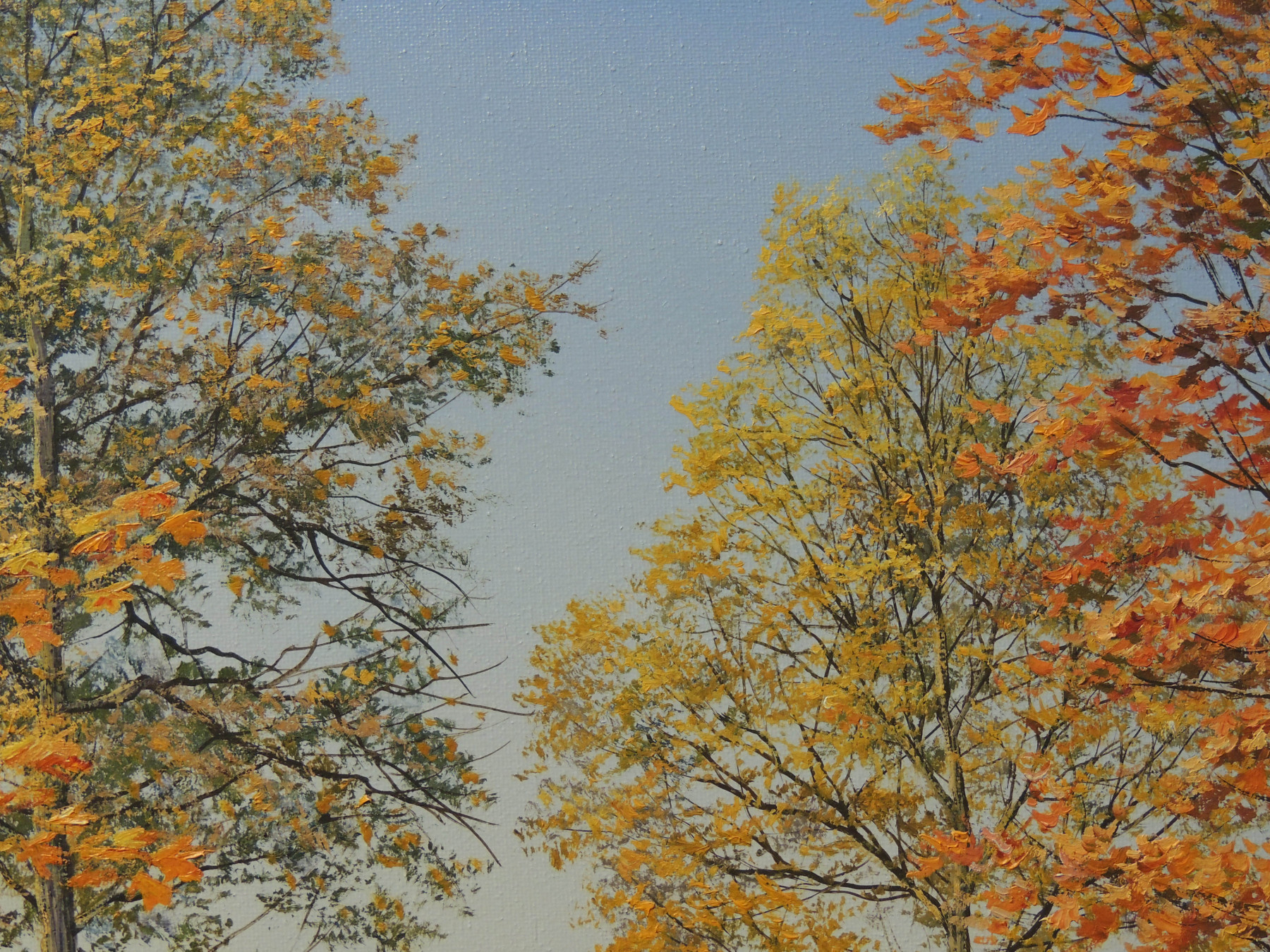 Oleg Riabchuk, Season of falling leaves, painting - Artalistic online contemporary art buying and selling gallery