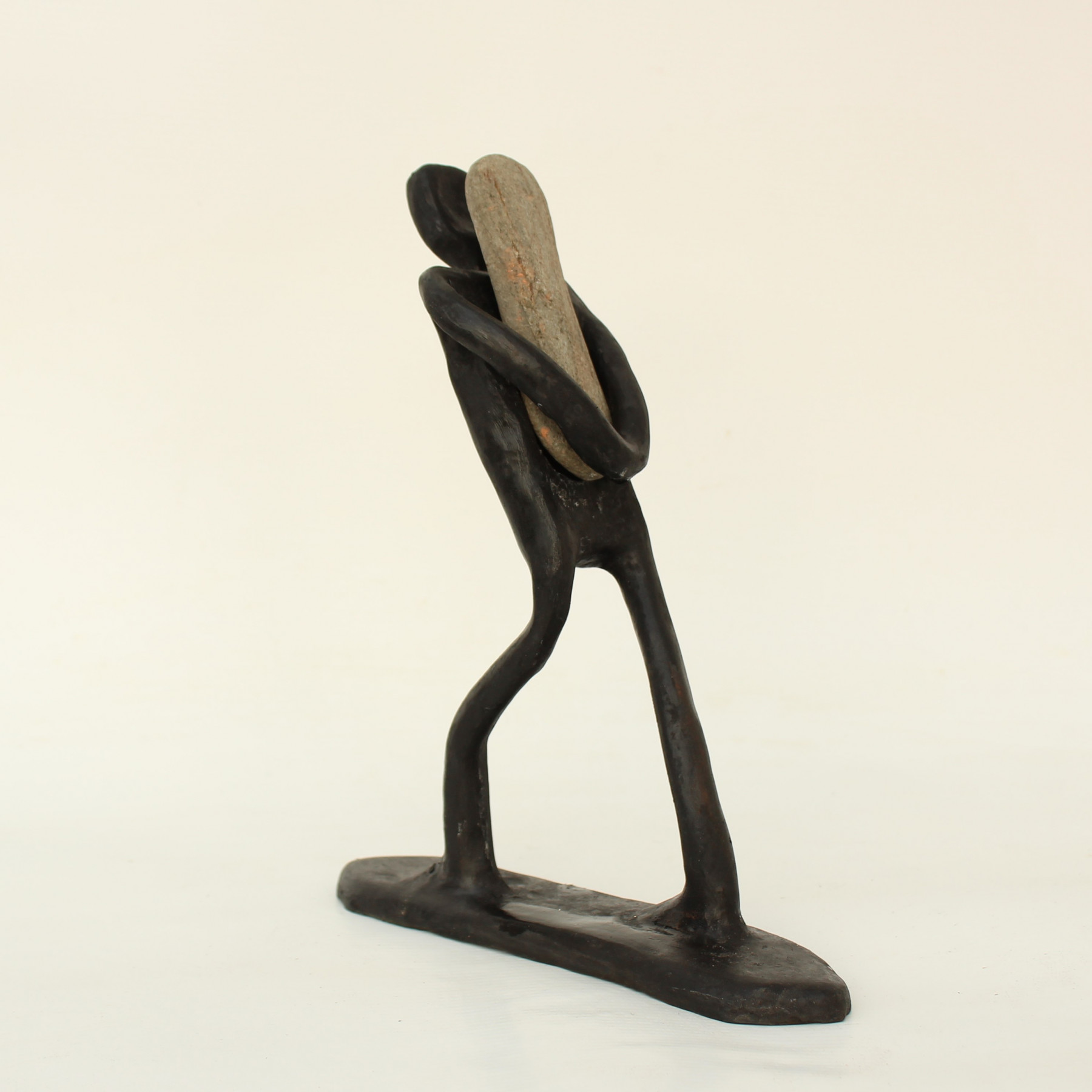 Didier Fournier, L'homme qui porte, sculpture - Artalistic online contemporary art buying and selling gallery