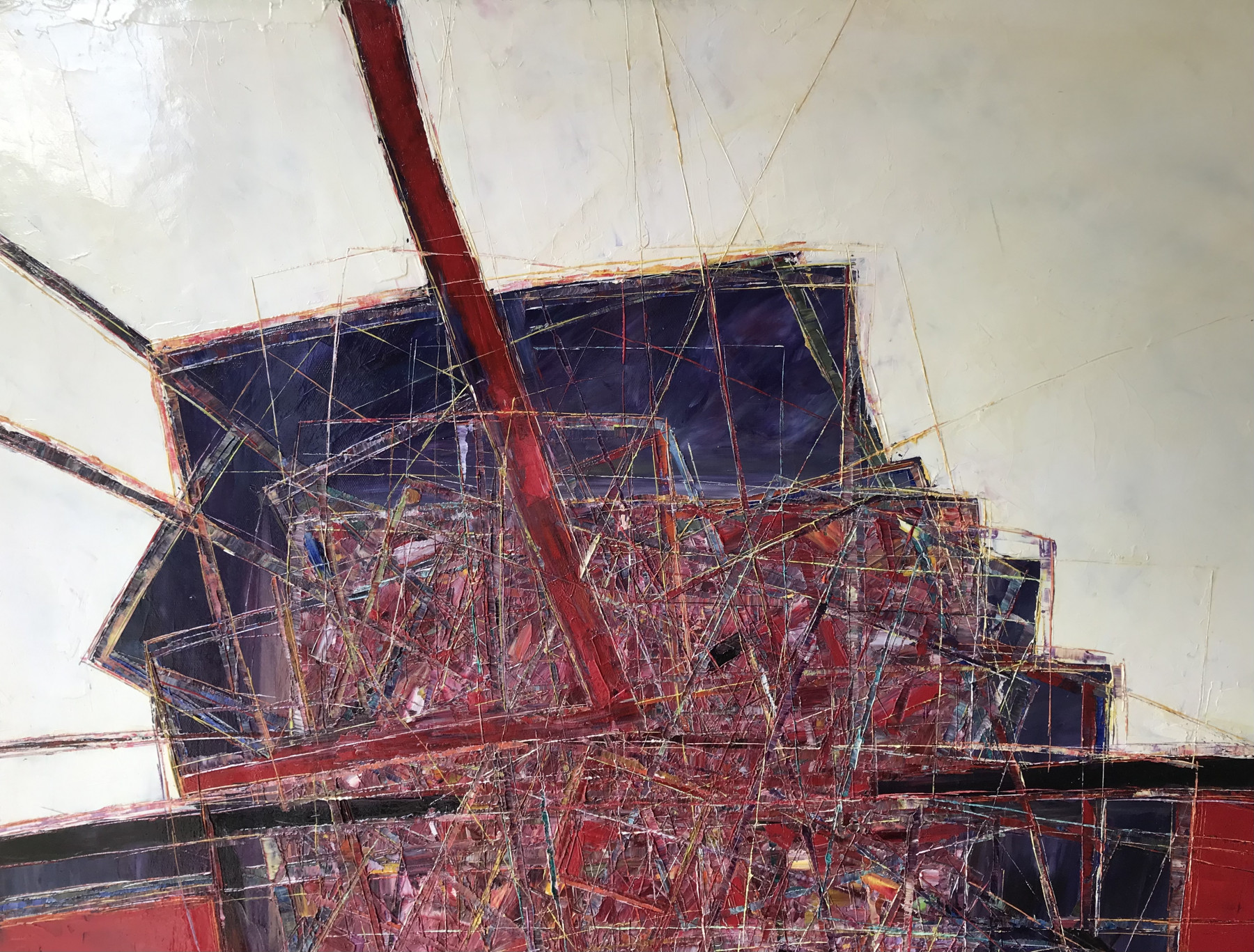 Michel Shumacher, enfouissement pittoresque, painting - Artalistic online contemporary art buying and selling gallery