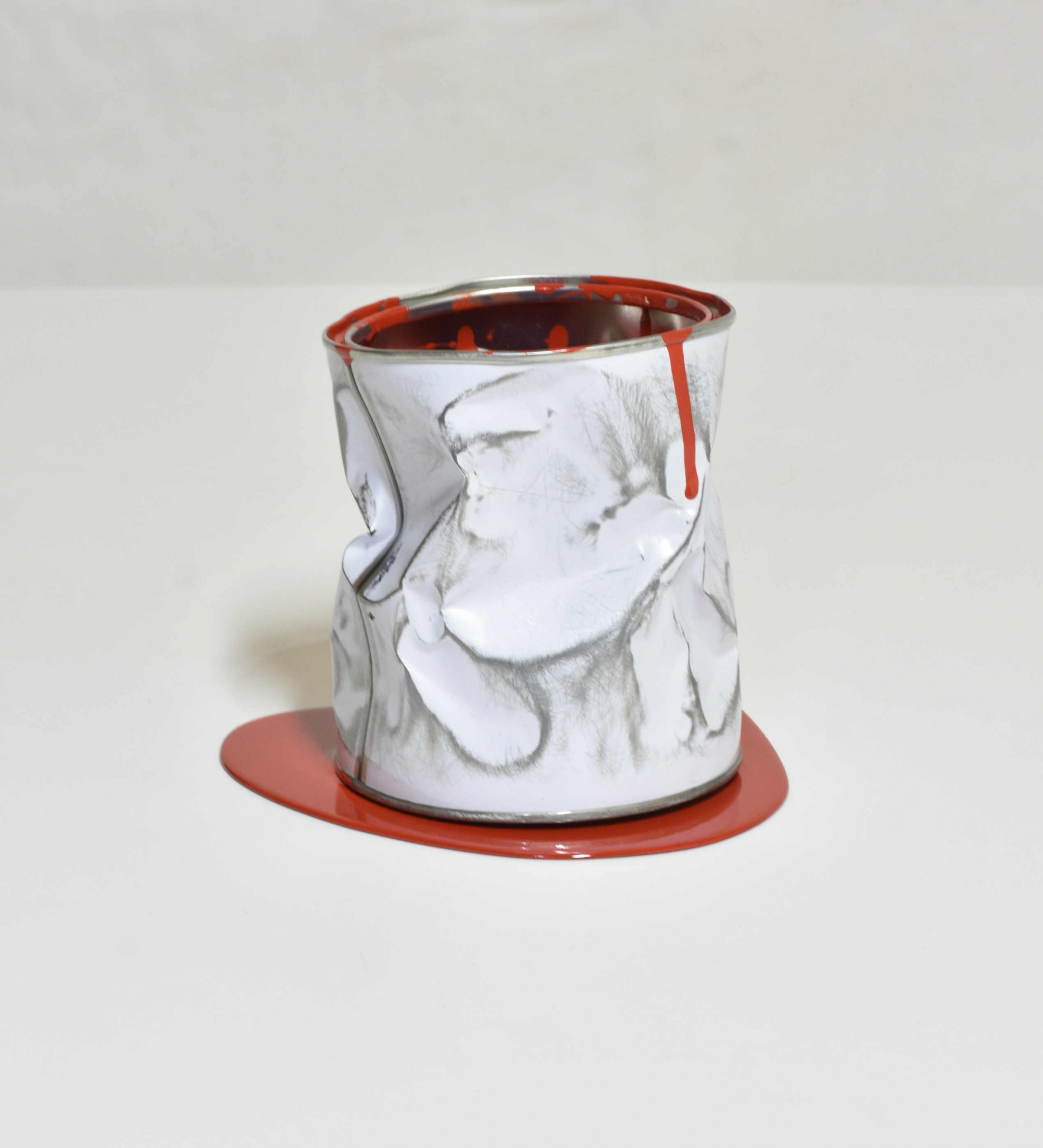 Yannick Bouillault, le vieux pot de peinture rouge, sculpture - Artalistic online contemporary art buying and selling gallery