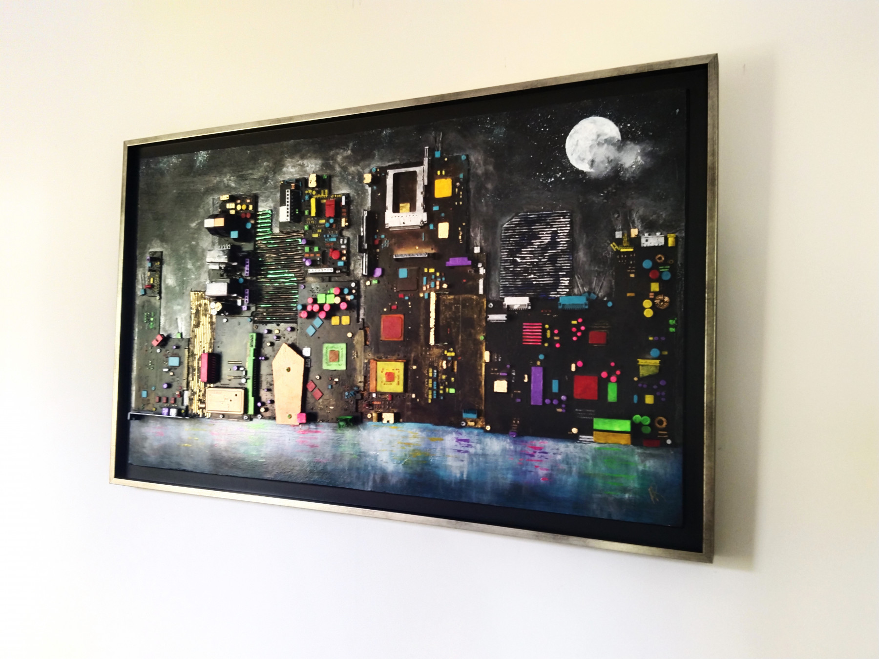 Anne Robin, A view from Brooklyn, painting - Artalistic online contemporary art buying and selling gallery