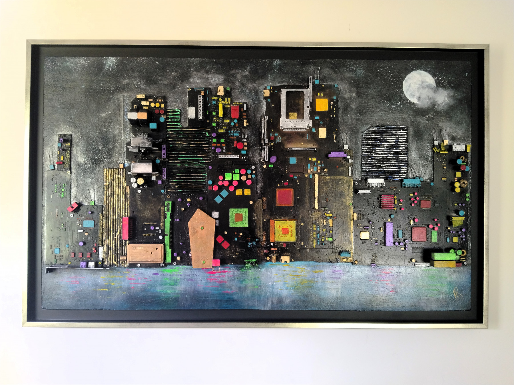 Anne Robin, A view from Brooklyn, painting - Artalistic online contemporary art buying and selling gallery