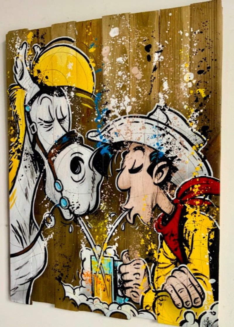 Skayzoo, Crime time, painting - Artalistic online contemporary art buying and selling gallery