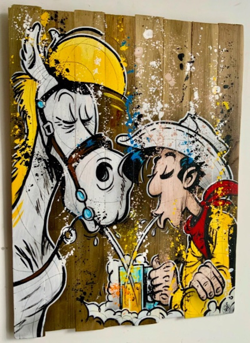 Skayzoo, Crime time, painting - Artalistic online contemporary art buying and selling gallery