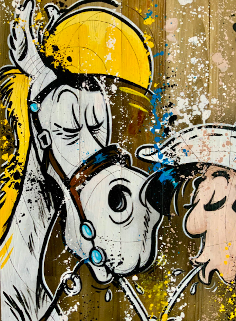 Skayzoo, Crime time, painting - Artalistic online contemporary art buying and selling gallery