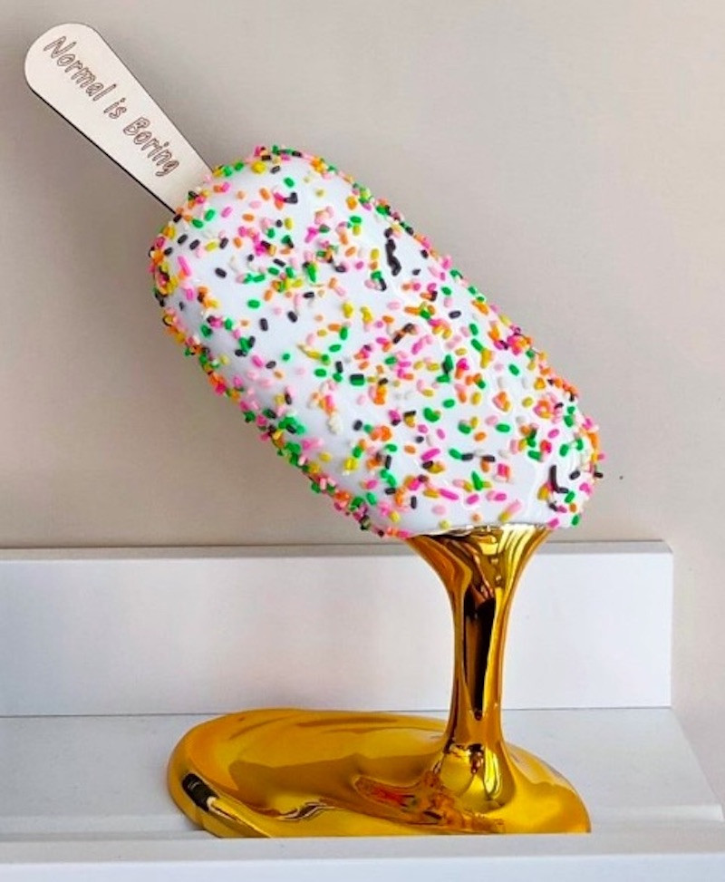 Sagrasse, Normal is boring Sprinkles, sculpture - Artalistic online contemporary art buying and selling gallery