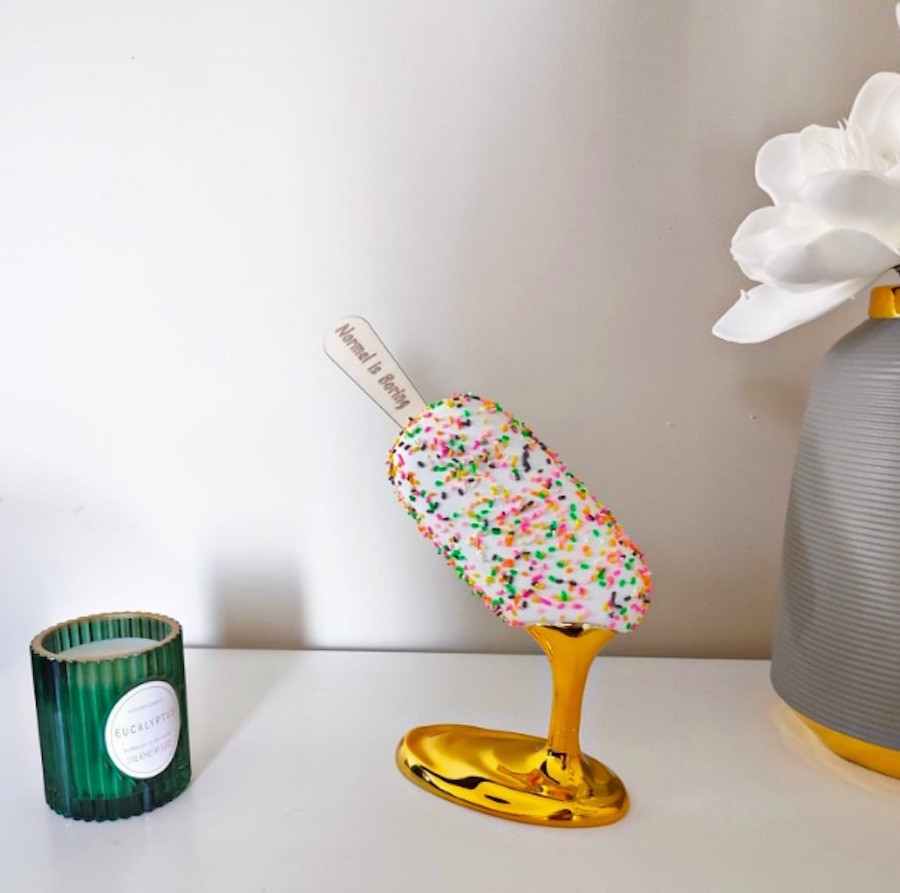 Sagrasse, Normal is boring Sprinkles, sculpture - Artalistic online contemporary art buying and selling gallery