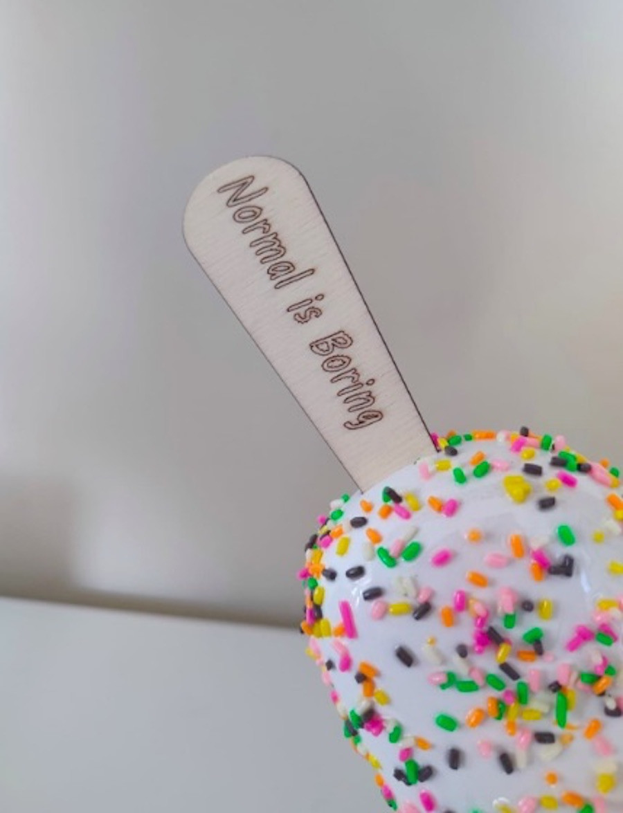 Sagrasse, Normal is boring Sprinkles, sculpture - Artalistic online contemporary art buying and selling gallery