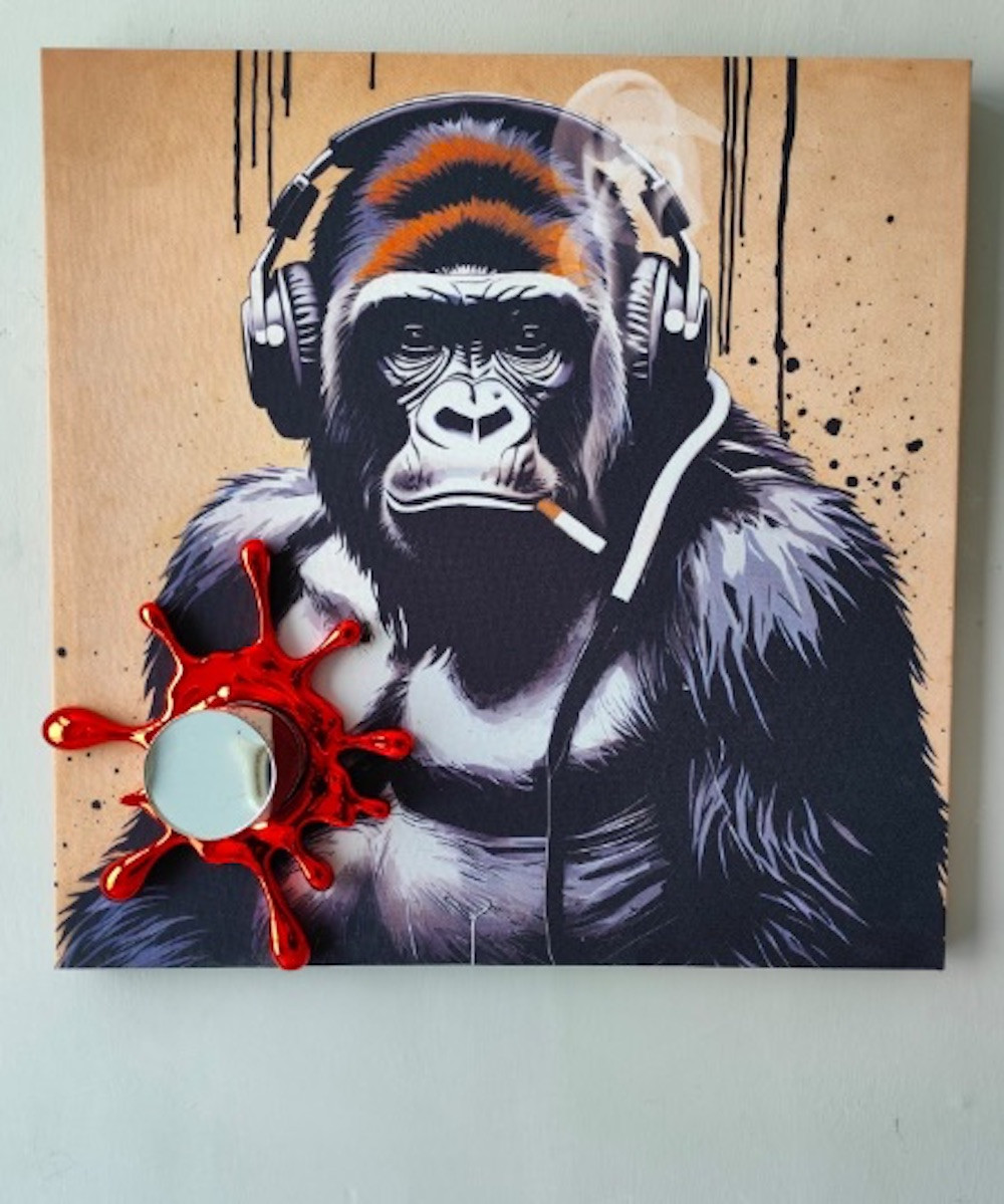 Sagrasse, Luxury Vandals African DJ, painting - Artalistic online contemporary art buying and selling gallery