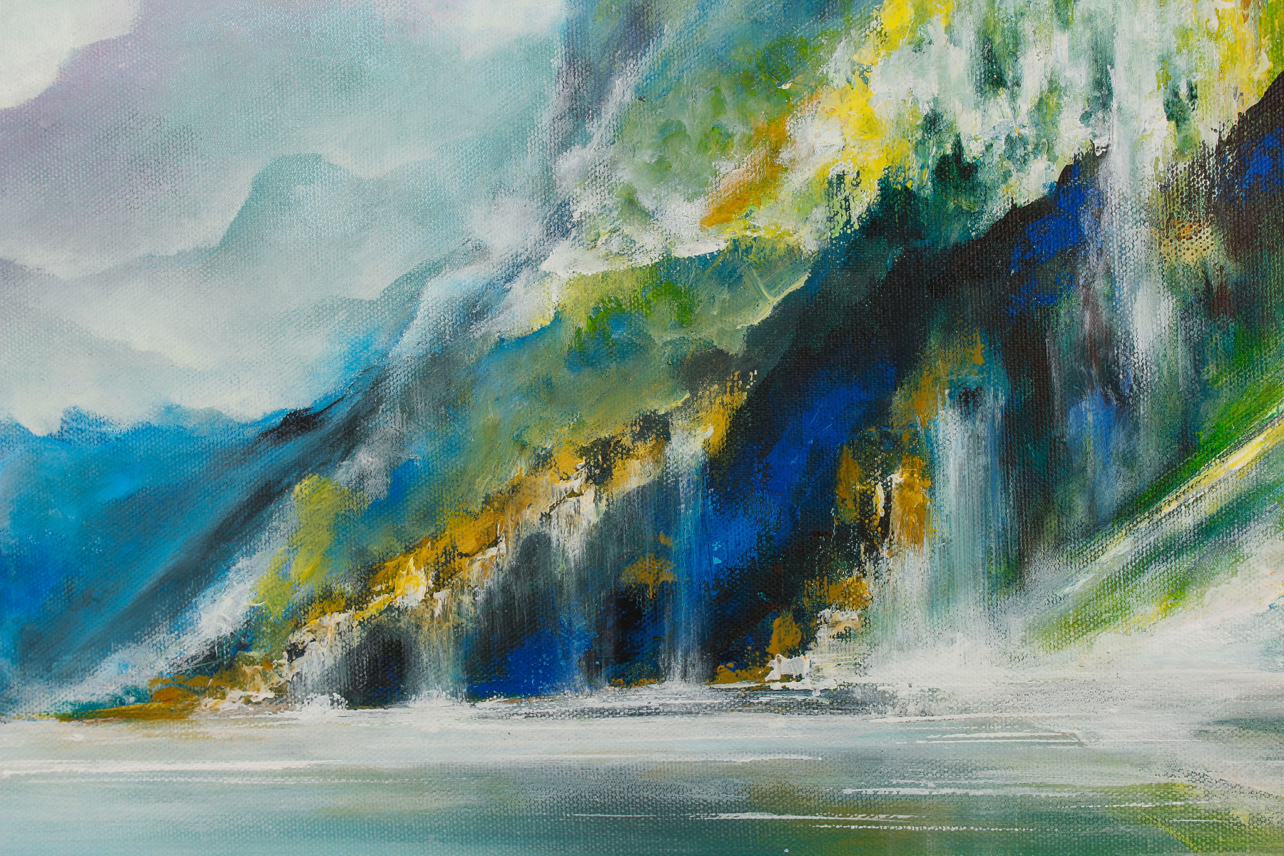 Helena Monniello, Cascades, painting - Artalistic online contemporary art buying and selling gallery