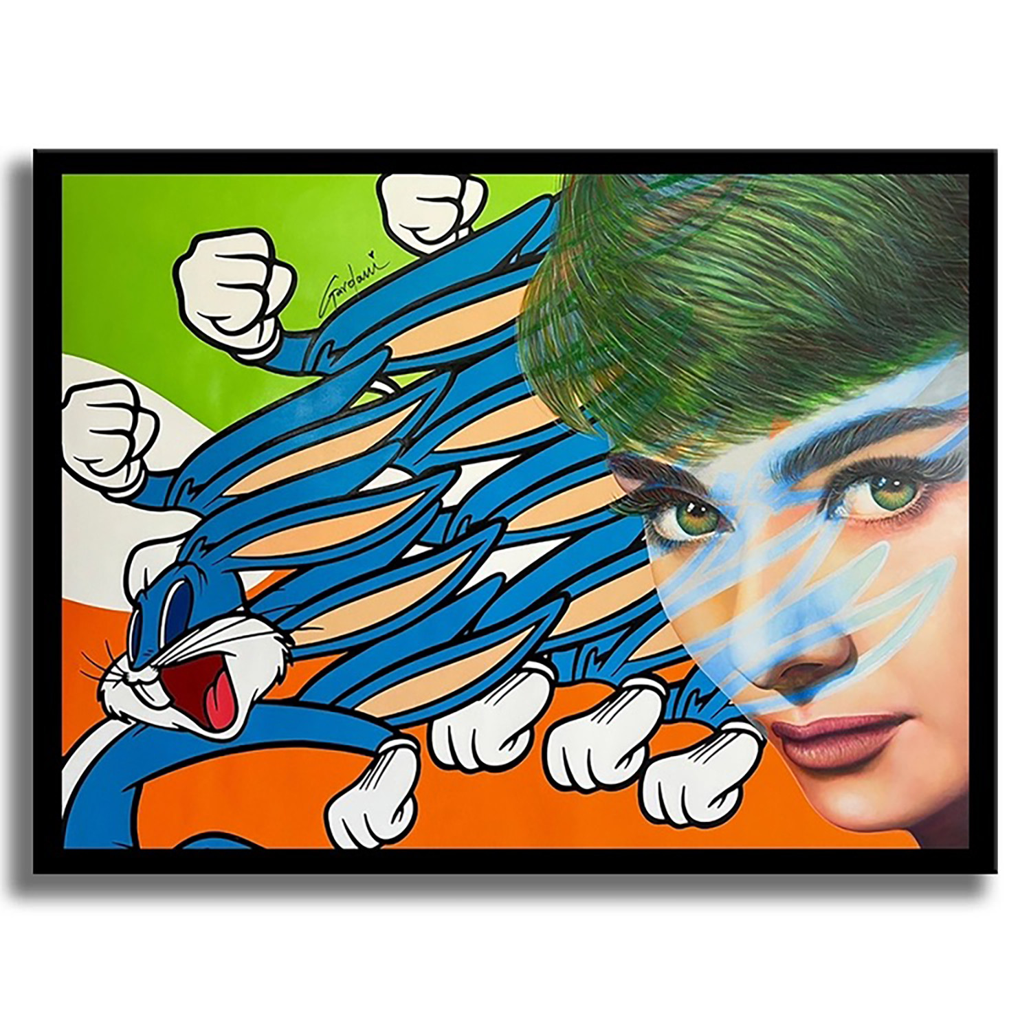 Gardani, Chasing Audrey Hepburn, painting - Artalistic online contemporary art buying and selling gallery