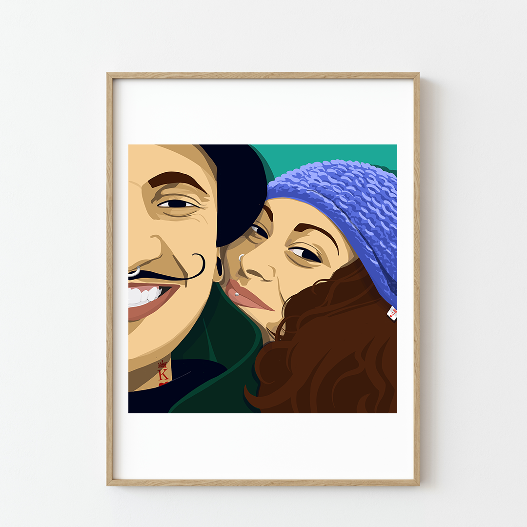 Laorie, Couple, drawing - Artalistic online contemporary art buying and selling gallery