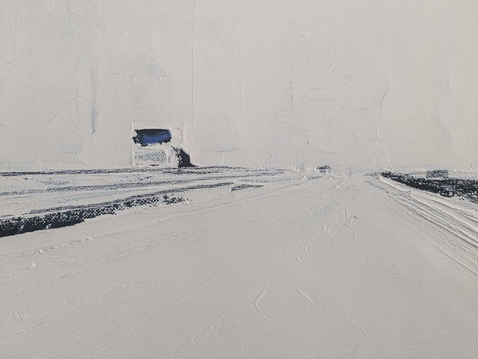 Jean-Marc Dallanegra, Route blanche, painting - Artalistic online contemporary art buying and selling gallery