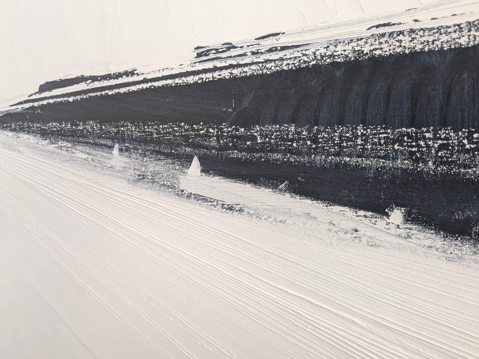 Jean-Marc Dallanegra, Route blanche, painting - Artalistic online contemporary art buying and selling gallery