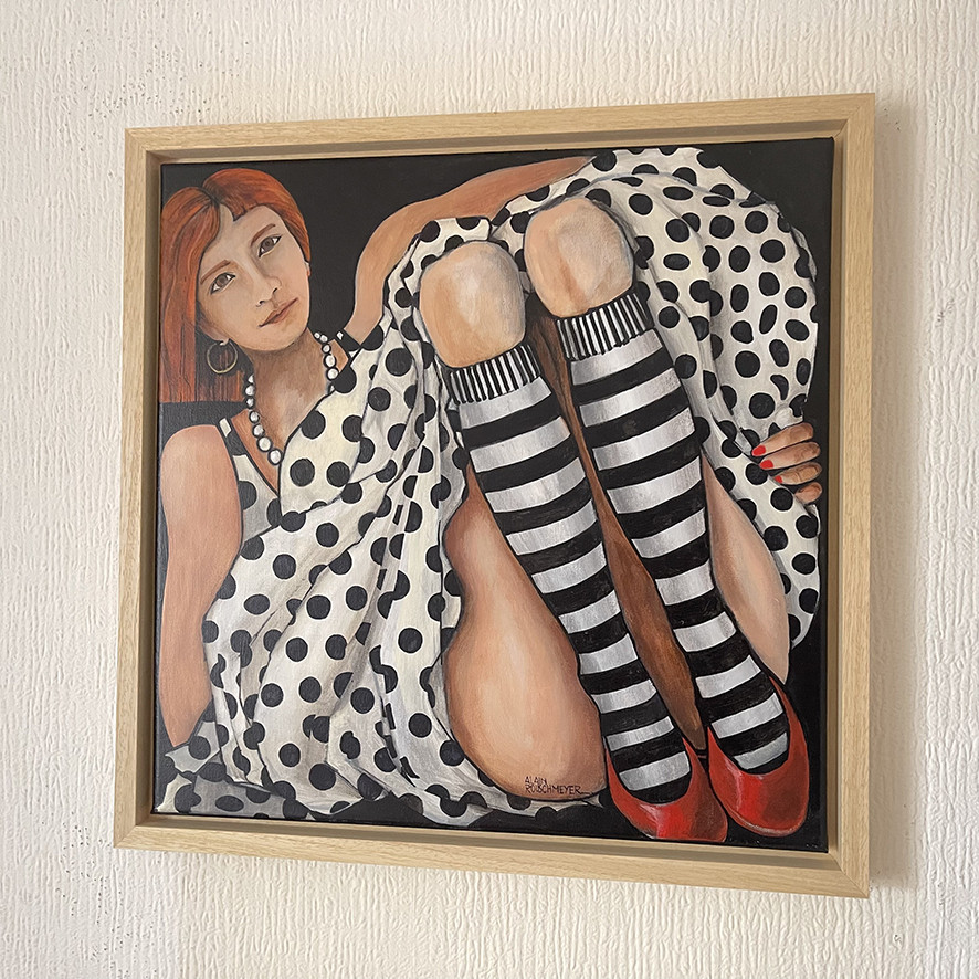 Alain Rouschmeyer, Dans sa bulle, peinture - Galerie de vente et d’achat d’art contemporain en ligne Artalistic