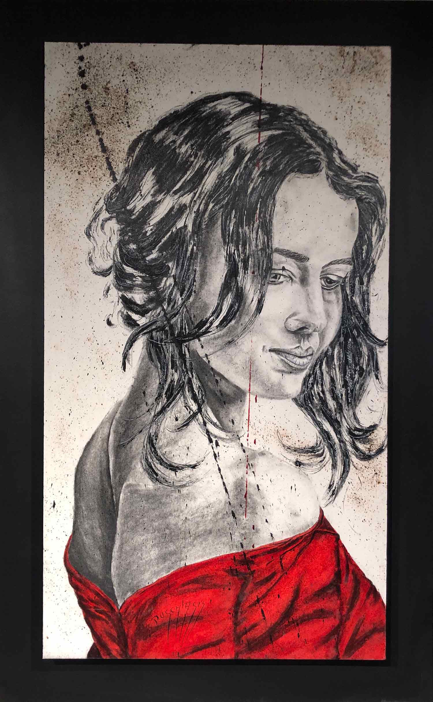 Michel Puschiasis, Alma, drawing - Artalistic online contemporary art buying and selling gallery