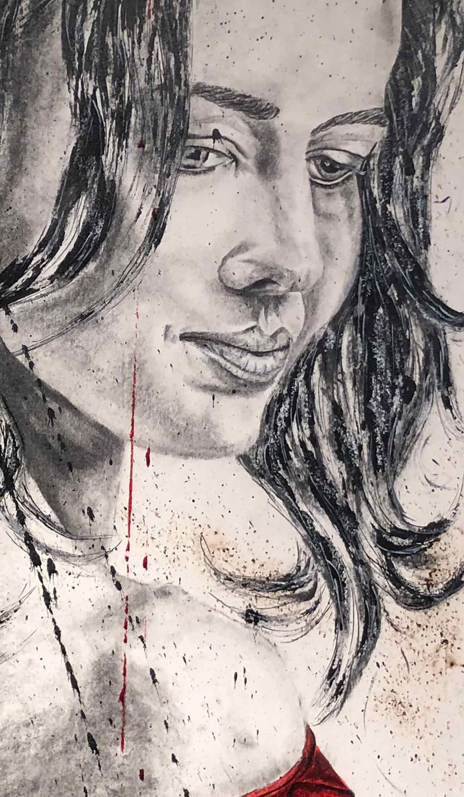 Michel Puschiasis, Alma, drawing - Artalistic online contemporary art buying and selling gallery
