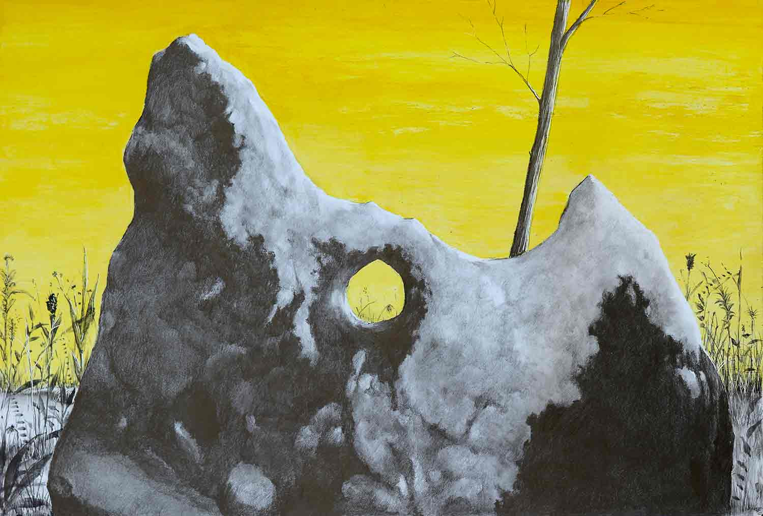 David Lefebvre, Mégalithe I, drawing - Artalistic online contemporary art buying and selling gallery