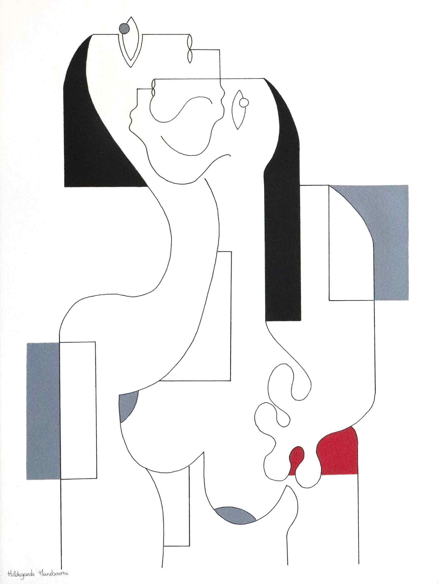 Hildegarde Handsaeme, Love story, drawing - Artalistic online contemporary art buying and selling gallery