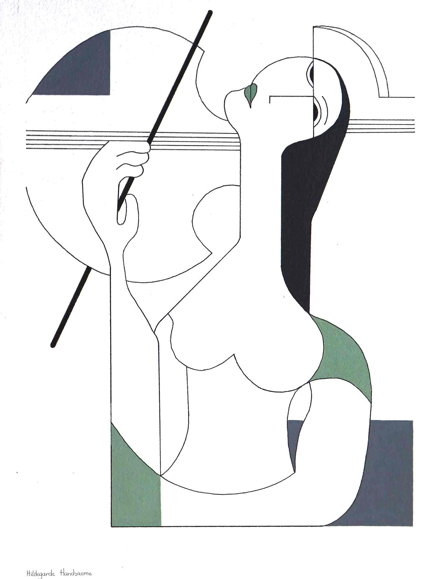 Hildegarde Handsaeme, Duet, drawing - Artalistic online contemporary art buying and selling gallery