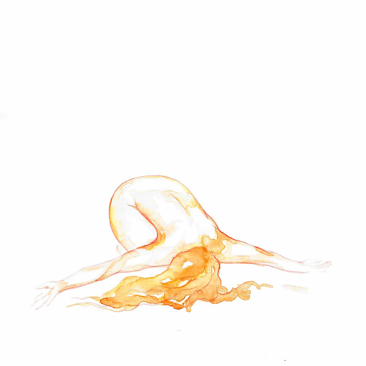 4in, Mise à nue 1, watercolor - Artalistic online contemporary art buying and selling gallery