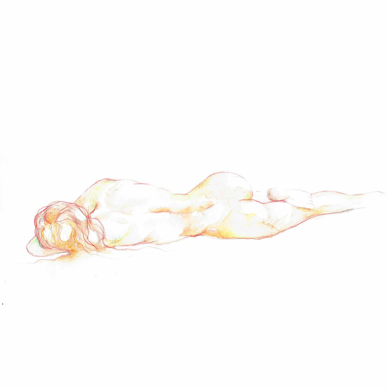 4in, mise à nue 6, watercolor - Artalistic online contemporary art buying and selling gallery