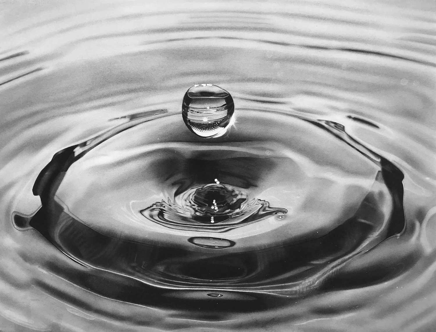 Contemporary Art Drawing Goutte D Eau Marion Roy