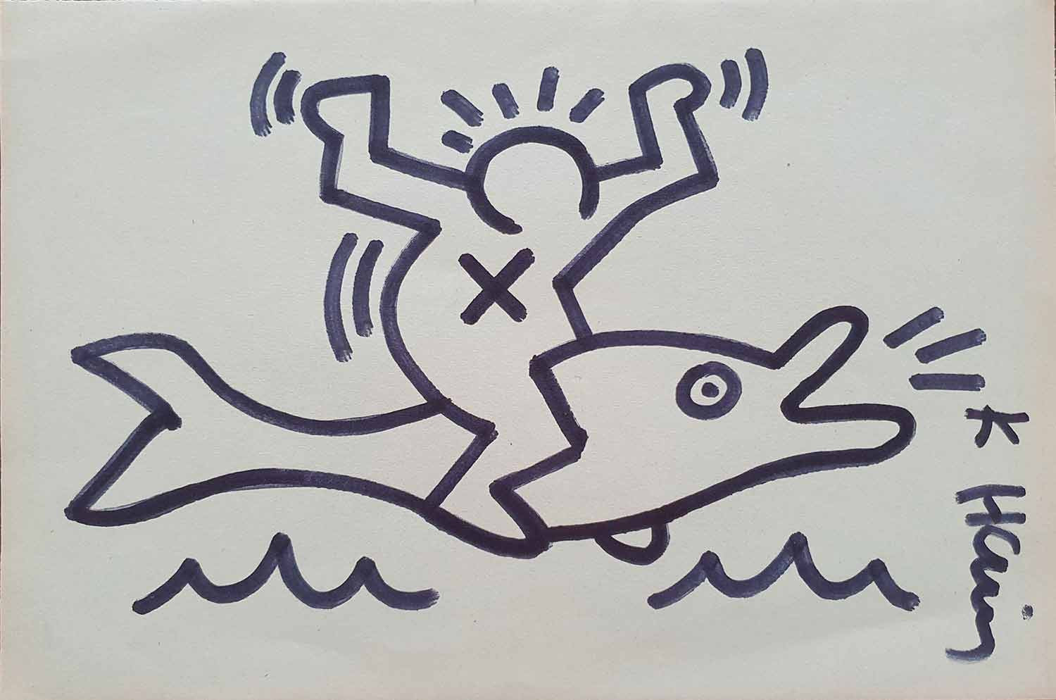 Keith Haring (d'après), Sans titre, drawing - Artalistic online contemporary art buying and selling gallery
