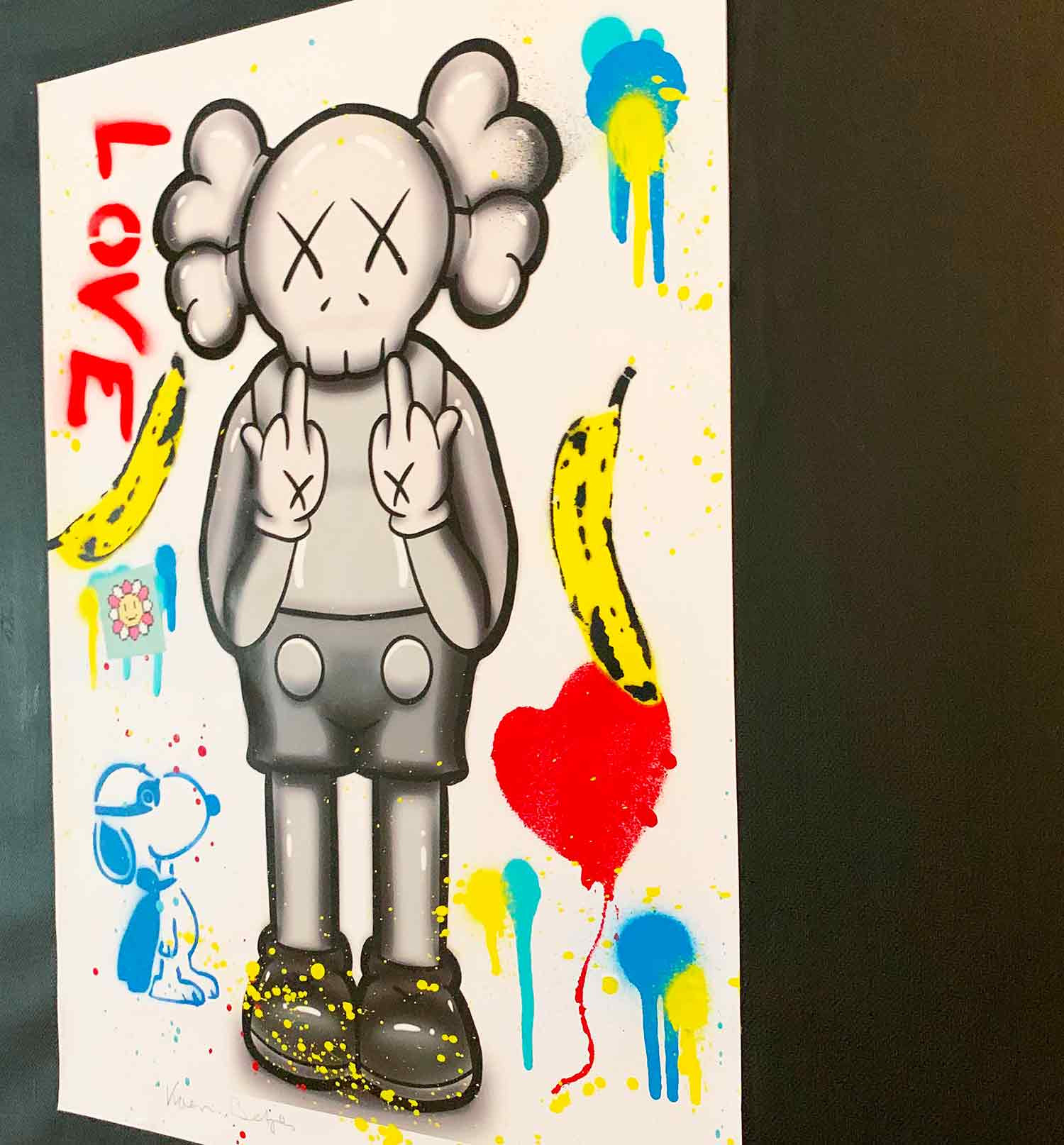 Koen Betjes, Kaws chocolate, drawing - Artalistic online contemporary art buying and selling gallery