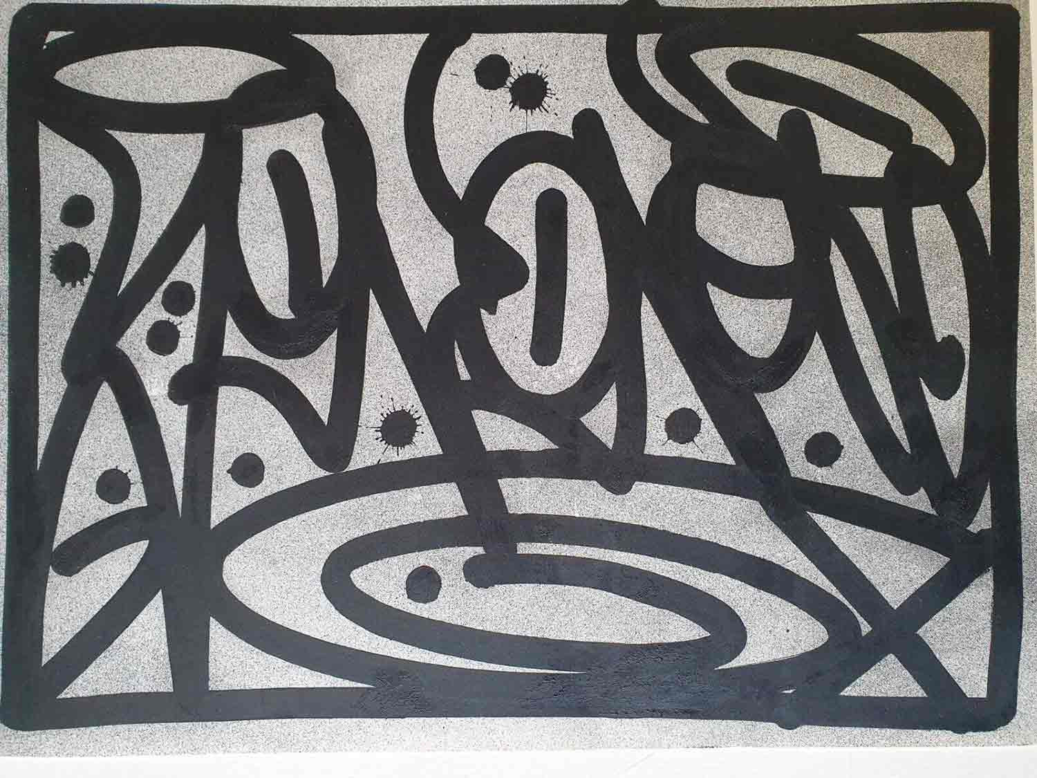 Jonone, Borders, drawing - Artalistic online contemporary art buying and selling gallery