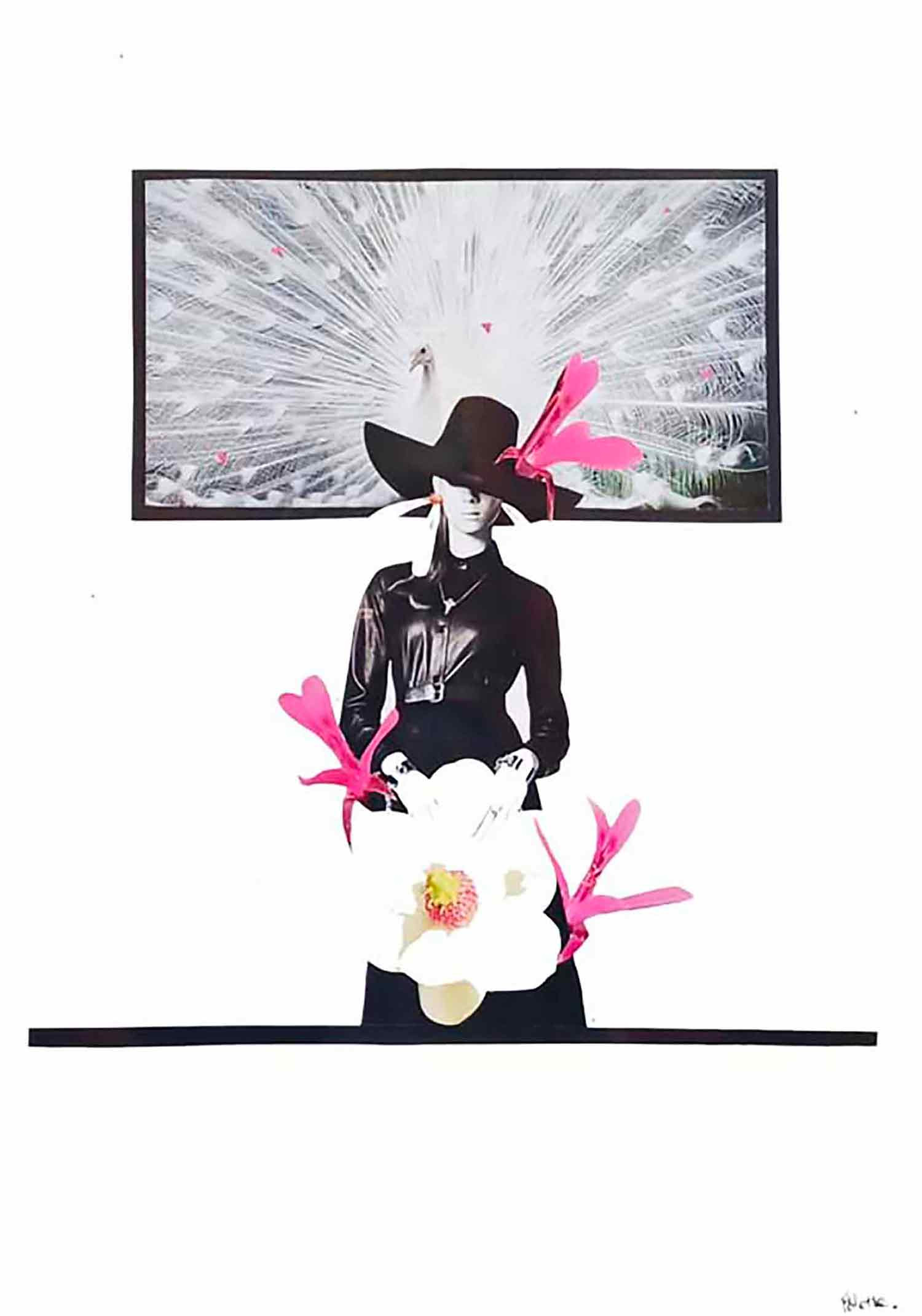 Pôlette Coll'Art, Paons, drawing - Artalistic online contemporary art buying and selling gallery